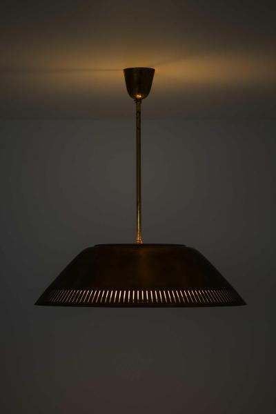 Lisa Johansson Pap Ceiling Lamp Model 61 in Brass Glass Plastic by Lisa Johansson Pape 1950s
