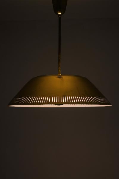 Lisa Johansson Pape Ceiling Lamp in Brass and Glass by Lisa Johansson Pape 1950s