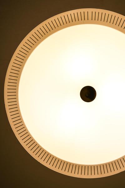 Lisa Johansson Pape Ceiling Lamp in Brass and Glass by Lisa Johansson Pape 1950s