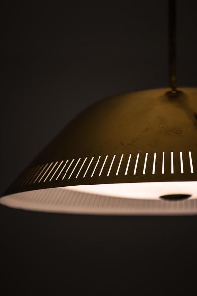 Lisa Johansson Pape Ceiling Lamp in Brass and Glass by Lisa Johansson Pape 1950s