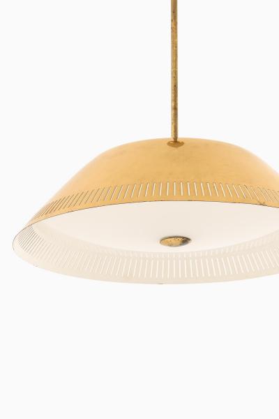 Lisa Johansson Pape Ceiling Lamp in Brass and Glass by Lisa Johansson Pape 1950s