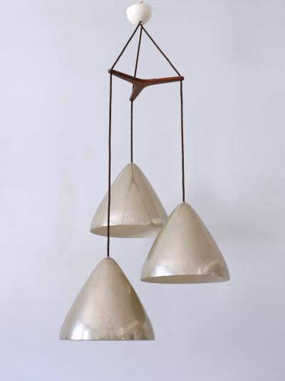Lisa Johansson Pape Elegant Cascading Pendant Lamp by Lisa Johansson Pape for Orno Finland 1960s
