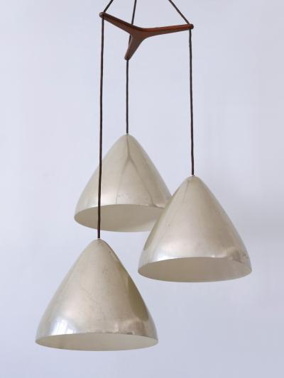 Lisa Johansson Pape Elegant Cascading Pendant Lamp by Lisa Johansson Pape for Orno Finland 1960s