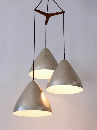 Lisa Johansson Pape Elegant Cascading Pendant Lamp by Lisa Johansson Pape for Orno Finland 1960s