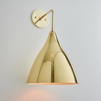 Lisa Johansson Pape Large Lisa Johansson Pape 270 Perforated Brass Wall Lamp