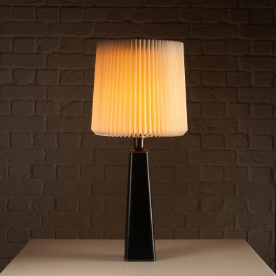 Lisa Johansson Pape Leather Table Lamp by Lisa Johansson Pape Denmark 1950s