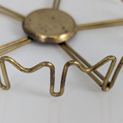 Lisa Johansson Pape Lisa Johansson Pap Brass Opaline Flush mount model 71 116 Orno 1950s