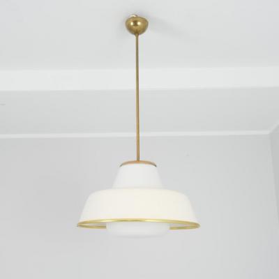 Lisa Johansson Pape Lisa Johansson Pap Ceiling Pendant 61 347 Glass Brass White Orno 1950s