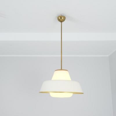 Lisa Johansson Pape Lisa Johansson Pap Ceiling Pendant 61 347 Glass Brass White Orno 1950s