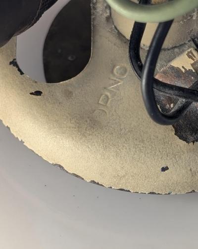 Lisa Johansson Pape Lisa Johansson Pap Flower Fountain Pendant in Brass Colored Glass Orno 1940s