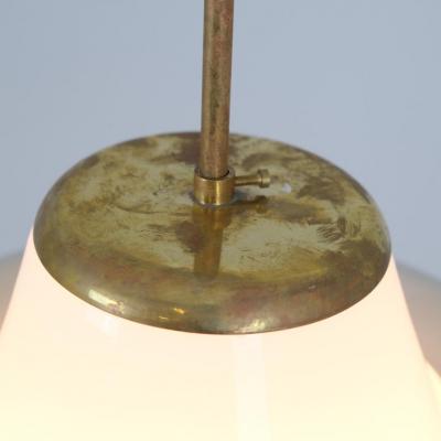 Lisa Johansson Pape Lisa Johansson Pap UFO Pendant 61 347 Glass Brass White Orno 1950s