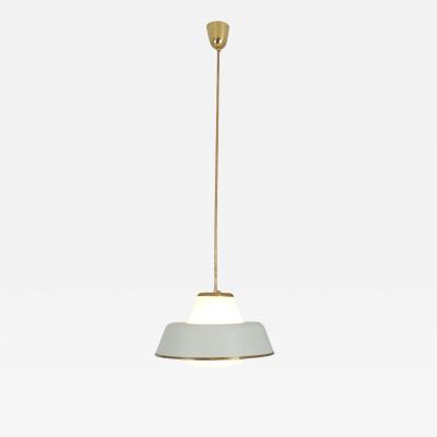 Lisa Johansson Pape Lisa Johansson Pap UFO Pendant 61 347 Glass Brass White Orno 1950s