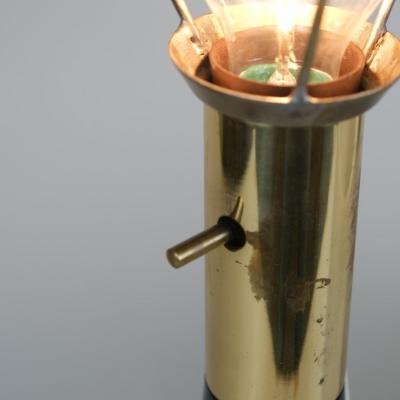 Lisa Johansson Pape Lisa Johansson Pape Blue Art Glass Table Lamp Missis Orno Ittala 1950s