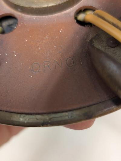 Lisa Johansson Pape Lisa Johansson Pape Brass Glass Flowers Ceiling Lamp Orno 1940s