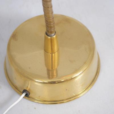 Lisa Johansson Pape Lisa Johansson Pape Floor Lamp Model 2063 in Brass Rattan Orno 1950s