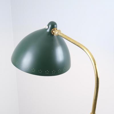 Lisa Johansson Pape Lisa Johansson Pape Floor Lamp Model 30 062 in Green and Brass Orno 1950s