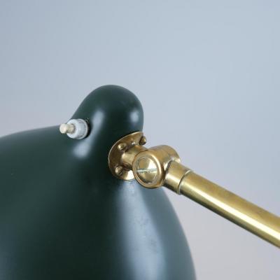 Lisa Johansson Pape Lisa Johansson Pape Floor Lamp Model 30 062 in Green and Brass Orno 1950s