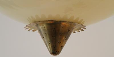 Lisa Johansson Pape Lisa Johansson Pape Rare Ivory Glass Suspension Light