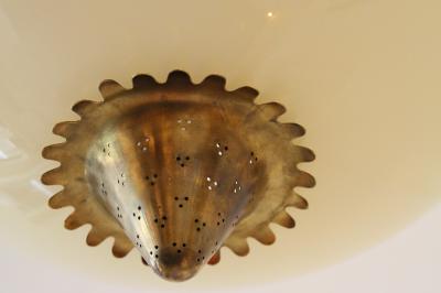 Lisa Johansson Pape Lisa Johansson Pape Rare Ivory Glass Suspension Light