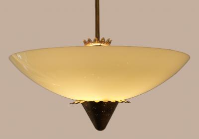 Lisa Johansson Pape Lisa Johansson Pape Rare Ivory Glass Suspension Light