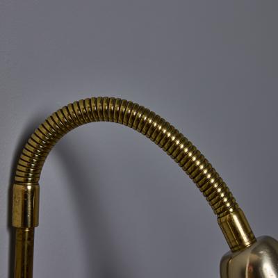 Lisa Johansson Pape Pair of 1950s Brass Plug in Wall Lamps Attributed to Lisa Johansson Pape
