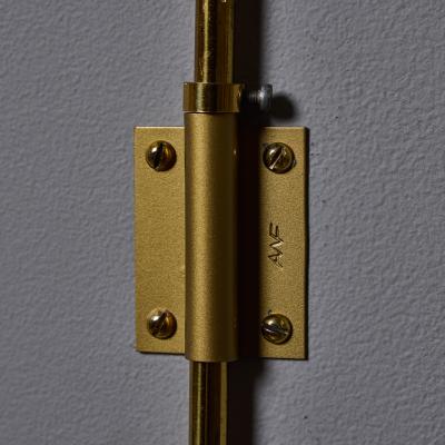 Lisa Johansson Pape Pair of 1950s Brass Plug in Wall Lamps Attributed to Lisa Johansson Pape