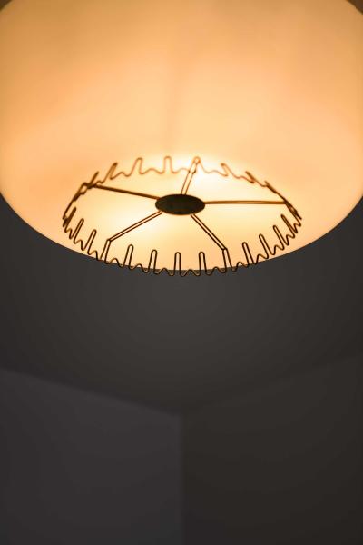Lisa Johansson Pape Pair of Flush Mount Ceiling Lamps in Brass by Lisa Johansson Pape 1950s