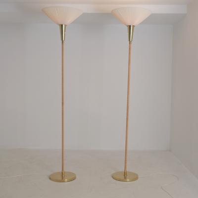 Lisa Johansson Pape Pair of Sizable Lisa Johansson Pap Floor Lamps Model 30 075 Orno 1950s