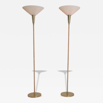 Lisa Johansson Pape Pair of Sizable Lisa Johansson Pap Floor Lamps Model 30 075 Orno 1950s