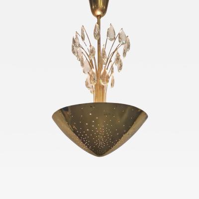 Lisa Johansson Pape Rain Drops Perforated Brass Lisa Johansson Pap Chandelier 61 373 Orno 1950s