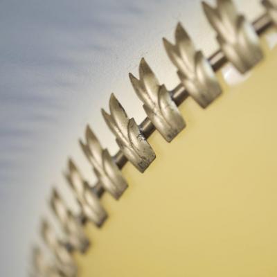 Lisa Johansson Pape Round Opaline Flush Mount with Brass Ornaments Lisa Johansson Pap Orno 1950s