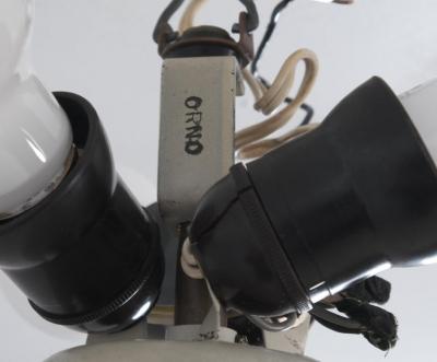 Lisa Johansson Pape Round Opaline Flush Mount with Brass Ornaments Lisa Johansson Pap Orno 1950s