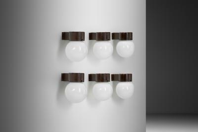 Lisa Johansson Pape Six 17 037 Wall Lamps by Lisa Johansson Pape for Stockmann Orno Finland 1960s