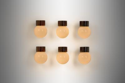 Lisa Johansson Pape Six 17 037 Wall Lamps by Lisa Johansson Pape for Stockmann Orno Finland 1960s