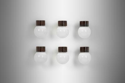 Lisa Johansson Pape Six 17 037 Wall Lamps by Lisa Johansson Pape for Stockmann Orno Finland 1960s