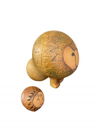 Lisa Larson Pair of hand made Studio pottery ceramic Lion designed by Lisa Larson