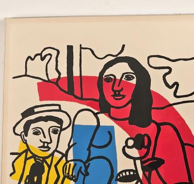 Lithograph The Couple by Fernand L ger 1955