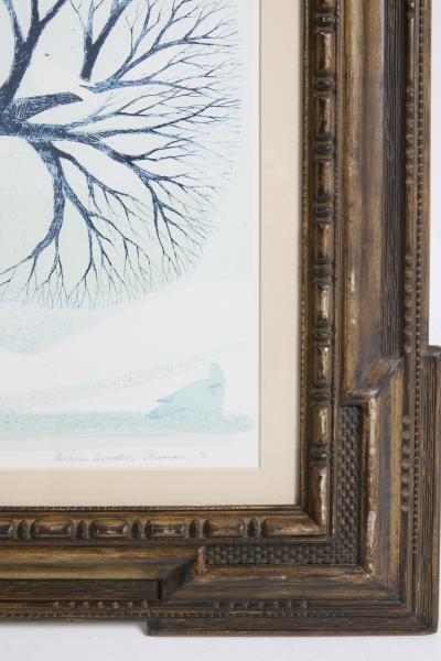 Lithograph by Kerstin Lundberg Stenman 1926 2007 