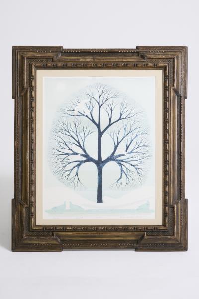 Lithograph by Kerstin Lundberg Stenman 1926 2007 