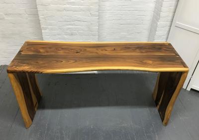 Live Edge Walnut Console Table
