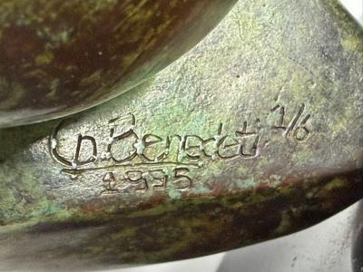 Livio Benedetti Livio Benedetti Signed Italian Bronze Sculpture Pepper 1 6 1995