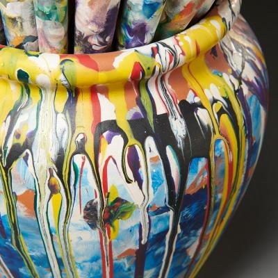 Livio De Marchi Bouquet of Paint Brushes Sculpture by Livio De Marchi