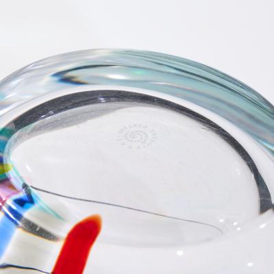 Livio Seguso Livio Seguso for Seguso AV Oggetti Italian Murano Glass Rainbow Vase