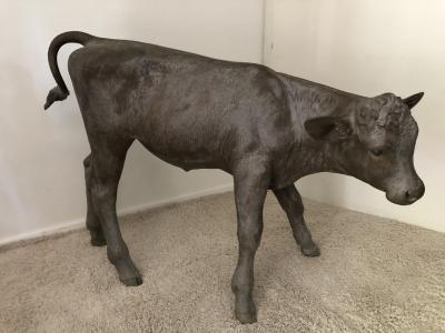 Liza Todd Tivey Elizabeth Taylor owned Monumental bronze Calf by Liza Todd Tivey