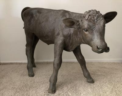 Liza Todd Tivey Elizabeth Taylor owned Monumental bronze Calf by Liza Todd Tivey