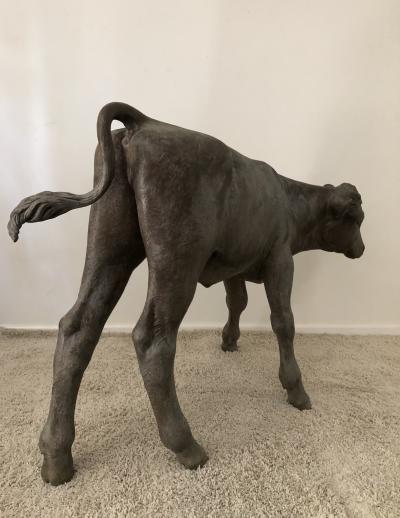 Liza Todd Tivey Elizabeth Taylor owned Monumental bronze Calf by Liza Todd Tivey