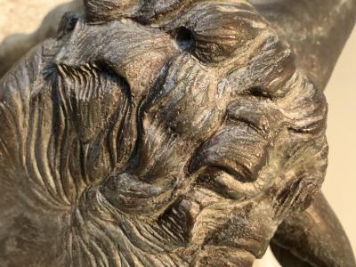 Liza Todd Tivey Elizabeth Taylor owned Monumental bronze Calf by Liza Todd Tivey