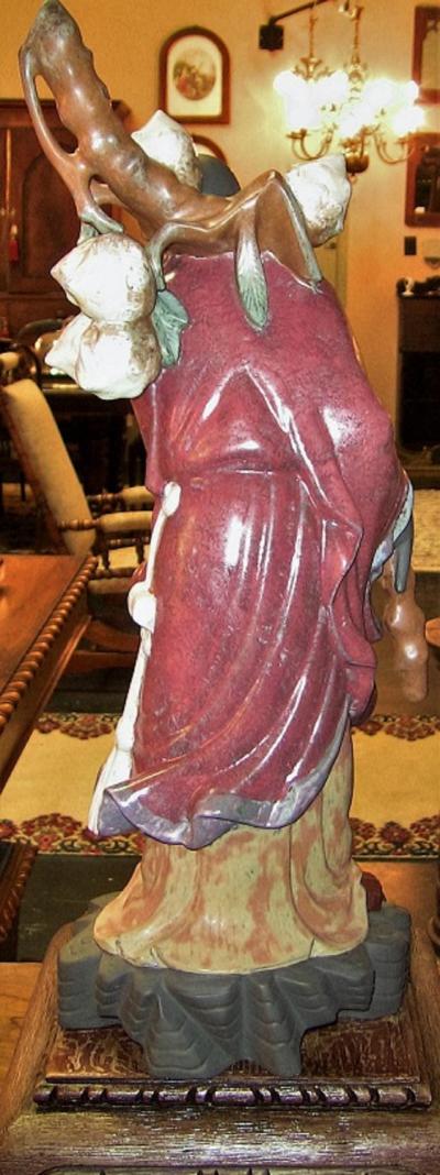 Lladro Rare Pair of Lladro Chinese Farmer Porcelain Figurines