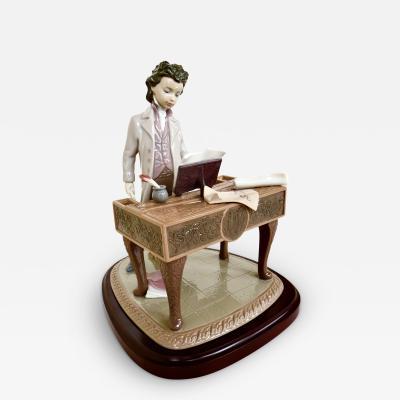 Lladro Young Beethoven Porcelain Sculpture by Lladro Spain Beethoven At The The Piano