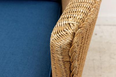 Lloyd Loom Wicker Style Loveseat
